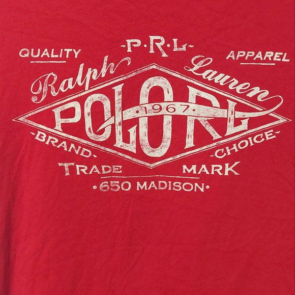 ❤️SALE! POLO RALPH LAUREN Red Graphic Short Sleeve Tee - Picture 2 of 7